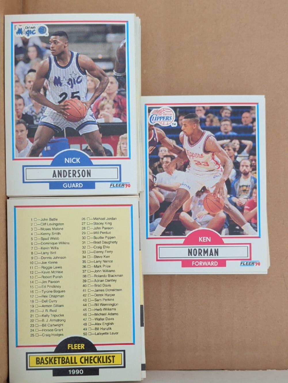 🏀 (+150 Cards) FLEER 90 NBA